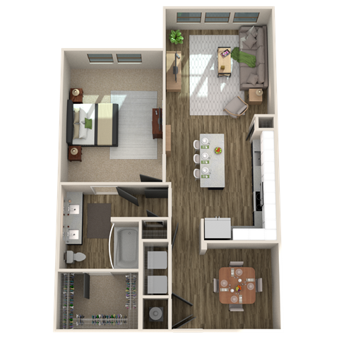 The Newton A2 Floorplan in Charlotte, NC